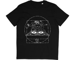 T Shirt DJ Muziek - Grafische Print - Zwart - Maat 2XL
