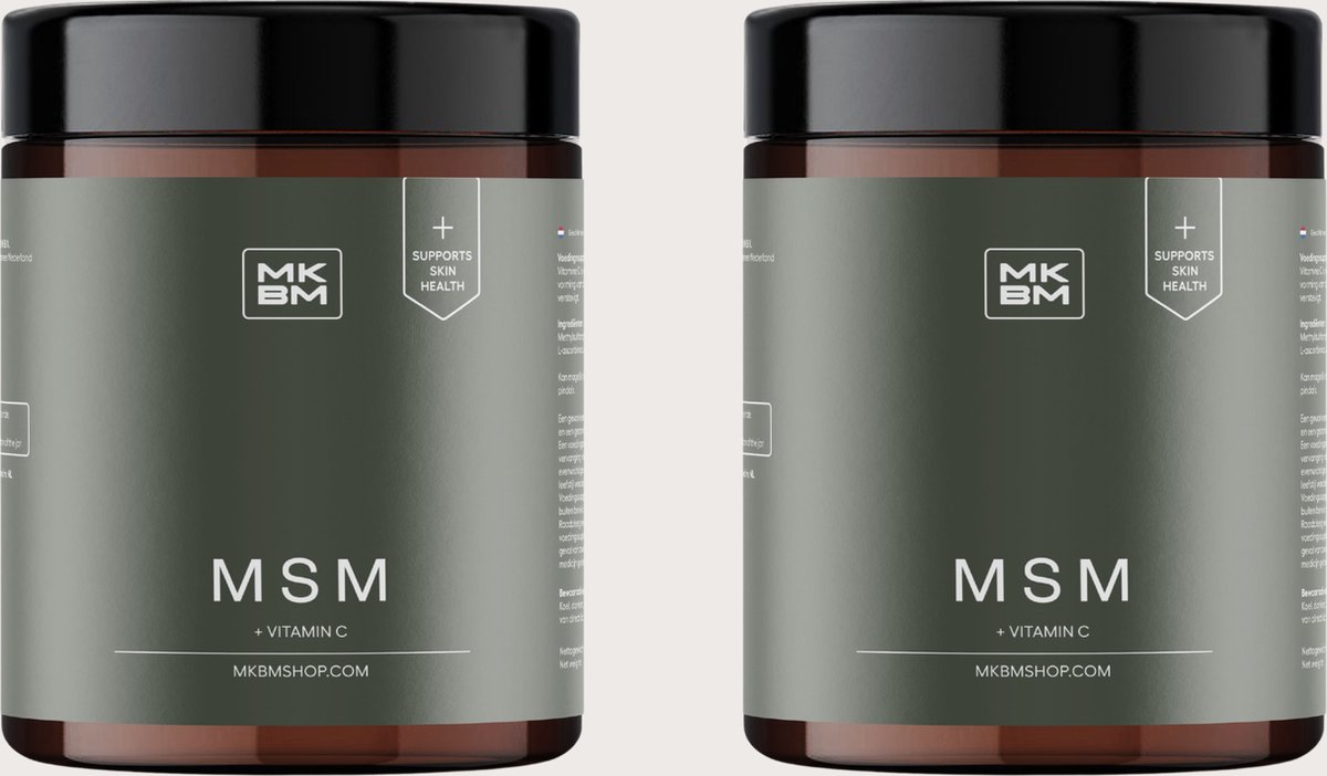Goedkoopste MKBM - MSM poeder met Vitamine C - Voordeelverpakking