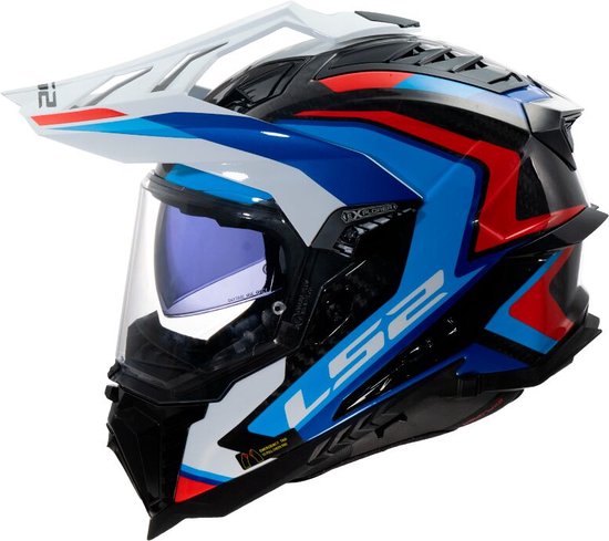 Casque LS2 Explorer Frontier II MX701 blanc / bleu taille M