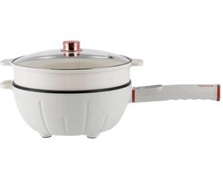 Home & Marker - Elektrische Pan - Elektrische Hapjespan - Elektrische Multipan - Anti Aanbak Pan - Stoofpot - Noodle Pan - 1350W - Ø41cm - PANMAX