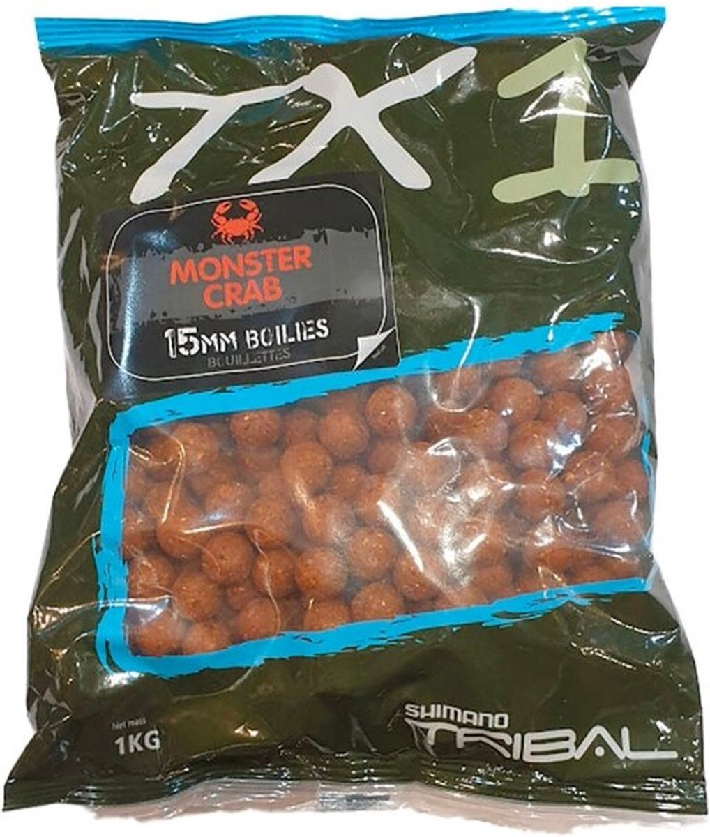Shimano TX1 Boilie (1 kilo) - Smaak : Monster Crab 20mm
