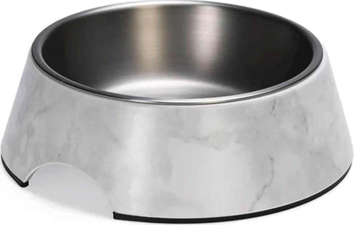 Designed by Lotte Eetbak Meis - Hondenvoerbak - Melamine - Wit - 14 cm - 160 ml