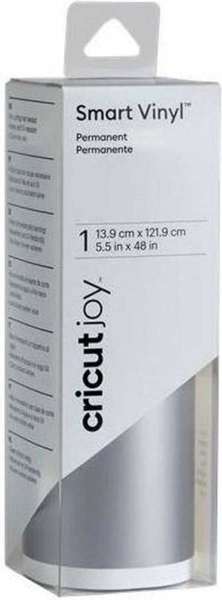 Cricut Smart Vinyl Permanent Joy 14x122cm 1 sheet (Silver) op Prijzenvolger.com