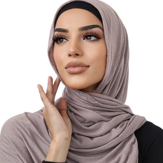 Foulard Nivard - Hijab - Femmes - Abaya - Écharpe - Vêtements islamiques - Vêtements musulmans - Alhamdulillah - Beige