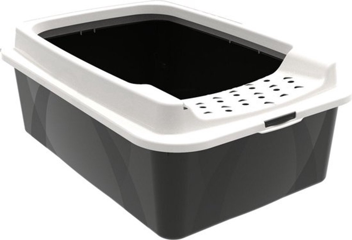 Cat Litter Box Rotho My Pet Bonnie Eco 56 x 17 x 40 cm White/Black