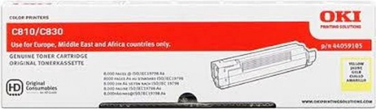 OKI - 44059105 - Toner geel