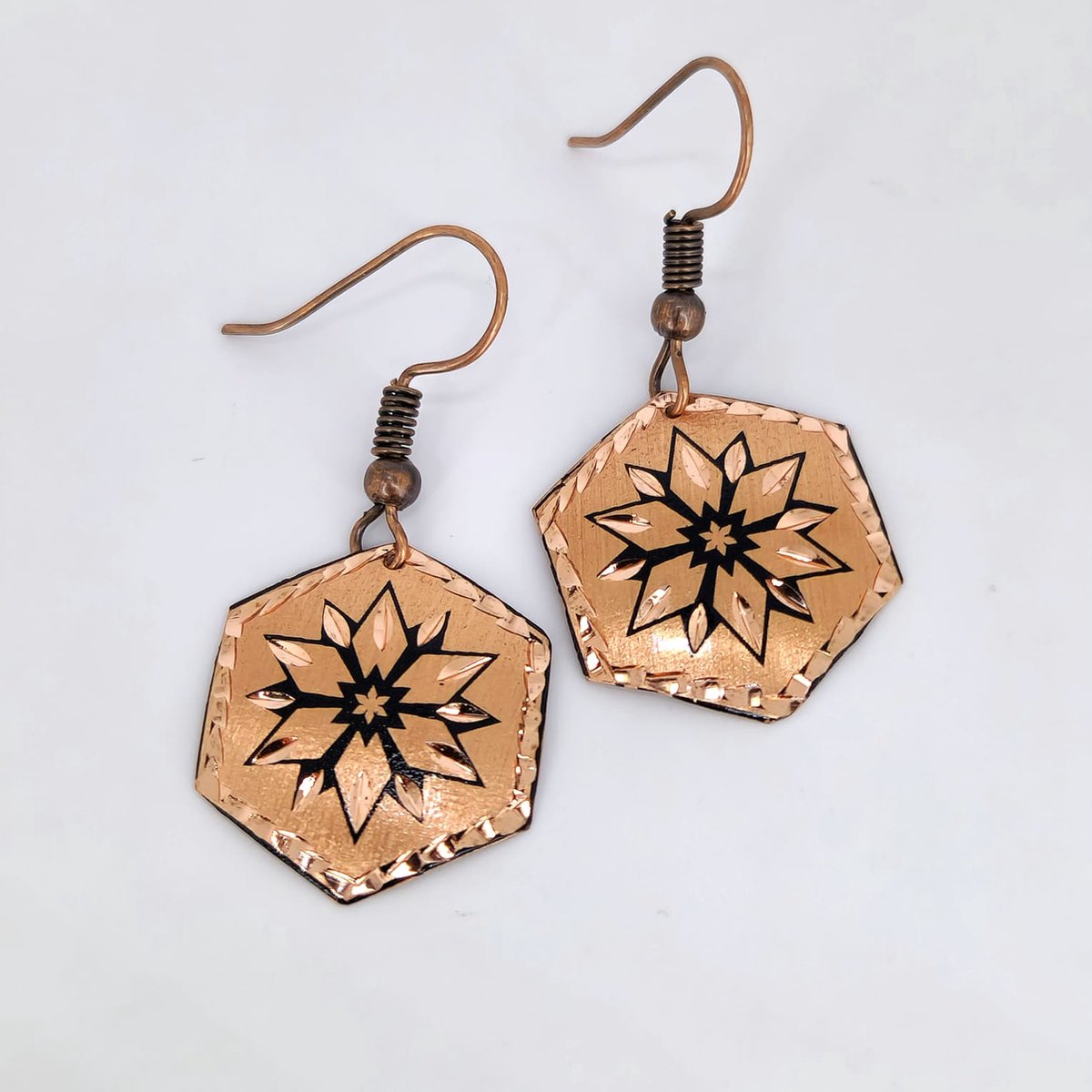 Viwado Dahlia Artistieke Koperen Oorbellen Cadeau Sieraden Luxueus Oorbellen Kwaliteit Oorringen Accessoires Collectie Sieraden - Levendige Kleuren En Ongeëvenaarde Glans