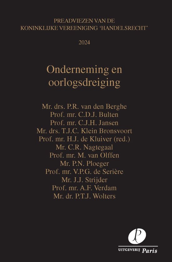 Preadviezen Koninklijke Vereeniging Handelsrecht - Ondernemi ... - cover
