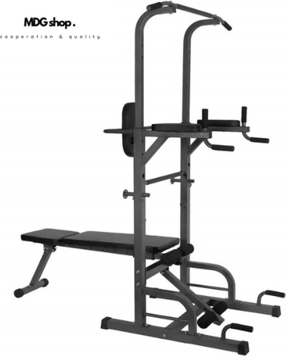 Pull up station - Fitness bank - Homegym - Fitness station - Krachtstation - Dipping Station