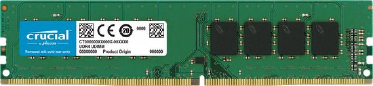Crucial CT2K32G4DFD832A - RAM-geheugen - 64GB - DDR4 - 2x 32GB - DIMM - 3200 MHz