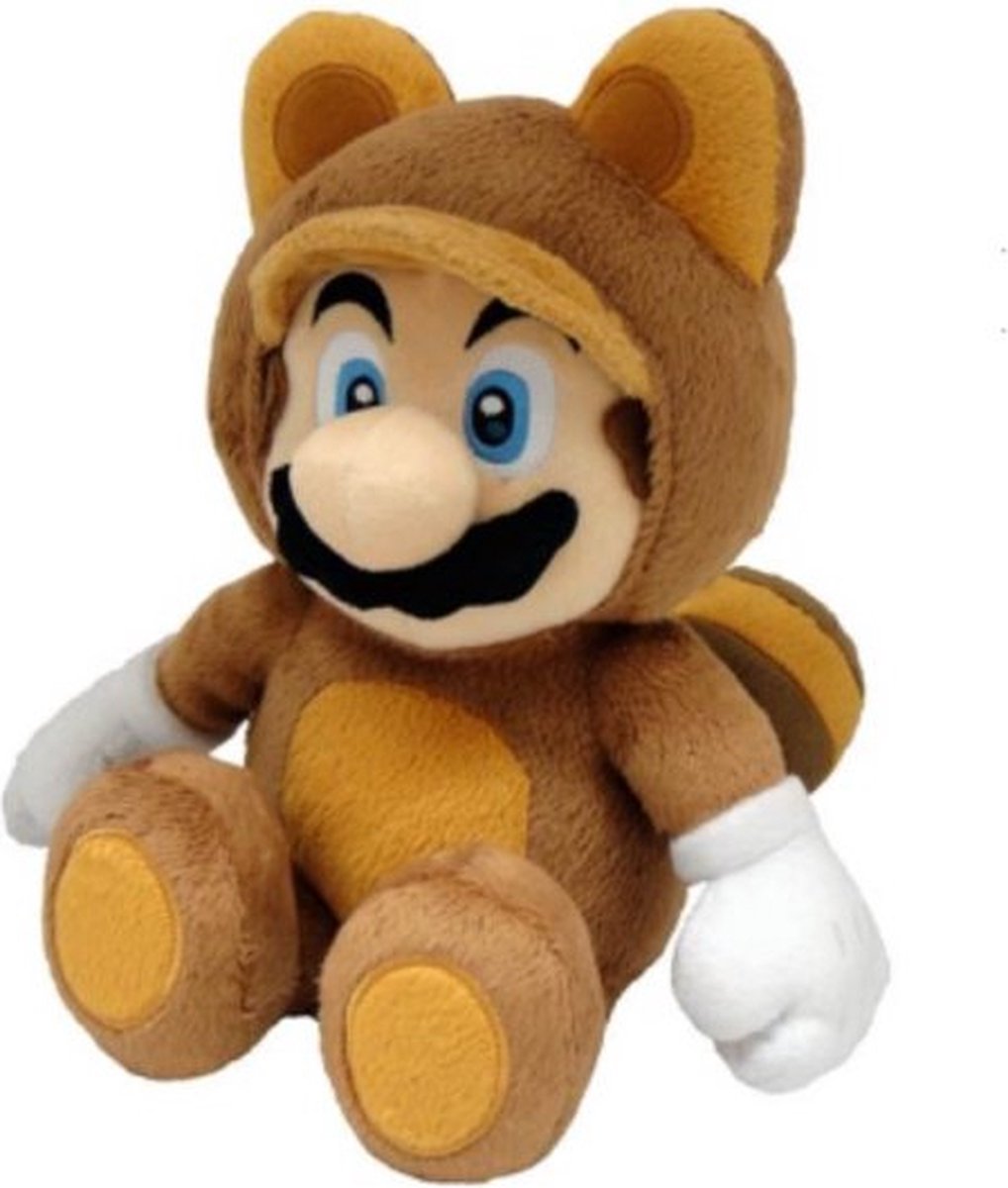 Nintendo Together + Super Mario Bros – Mario Tanooki Official Licensed knuffel – 22 cm pluche