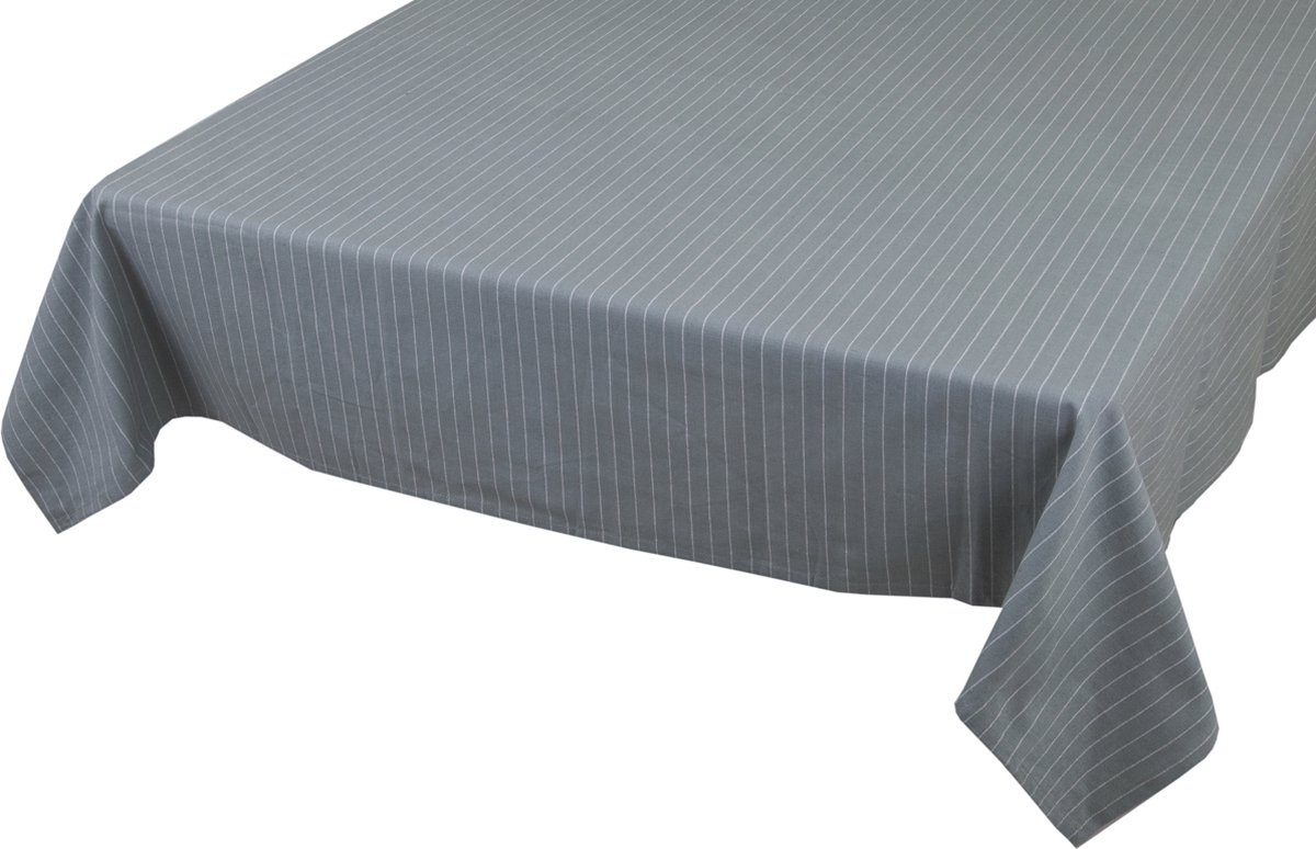 Pinstripe Tafelkleed Textiel groen blauw 140x300cm