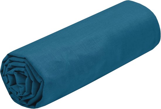 Hoeslaken, effen, 210 x 210 cm, spanhoogte 30 cm, 100% katoen