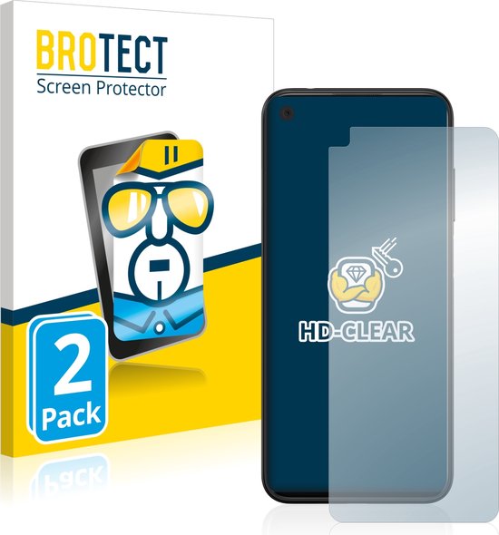 BROTECT - Film de protection d'écran pour HTC Desire 22 Pro - Film de protection transparent (2 pièces)