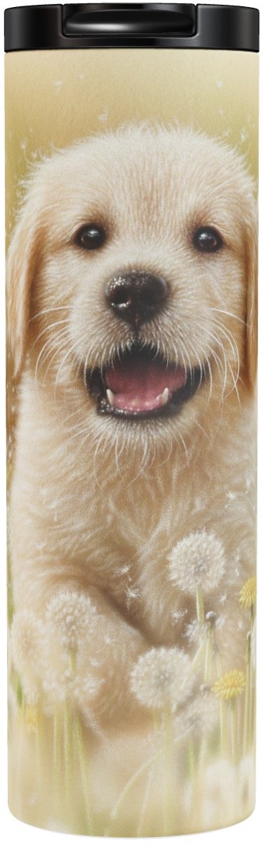 Golden Retriever Pup Dandelions - Thermobeker 500 ml