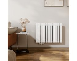 EMKE Radiator - Plat Design - Glanzend Wit - 63x85 cm - 618 W - Kolomradiator Vertical - Verwarming voor Alle Ruimtes