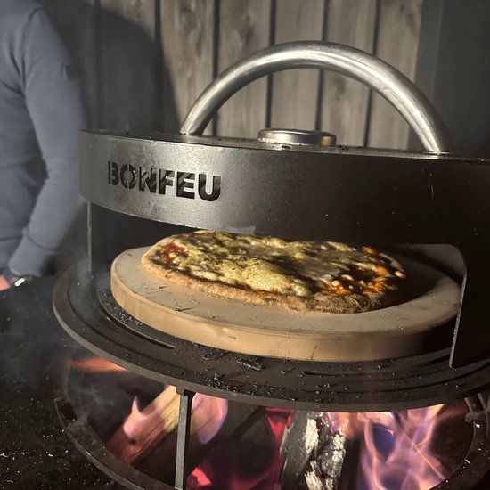 BonFeu Pizzasteen voor BonPizza - Hittebestendige Keramische Steen voor Knapperige Pizza's en Ambachtelijk Brood van Merkloos — afbeelding 2