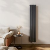Bol.com EMKE Radiator - Dubbel-Laags Plat - Mat Antraciet - 180x30 cm - 911 W - Kolomradiator Vertical - Verwarming voor Alle Ru... aanbieding