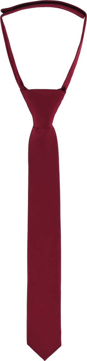 Ladeheid Smal Stropdas - Stropdassen voor Kinderen - Lengte: 31 cm, Breedte: 4 cm - Wijnrood - LA-SR-KJ