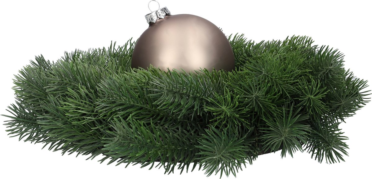 Glazen kerstballen - Set van 4 stuks/100mm - Luxe kerst decoratie - Sfeervolle kerstversiering voor in de kerstboom - Glas - Titan Grey - Grijs – foto 5
