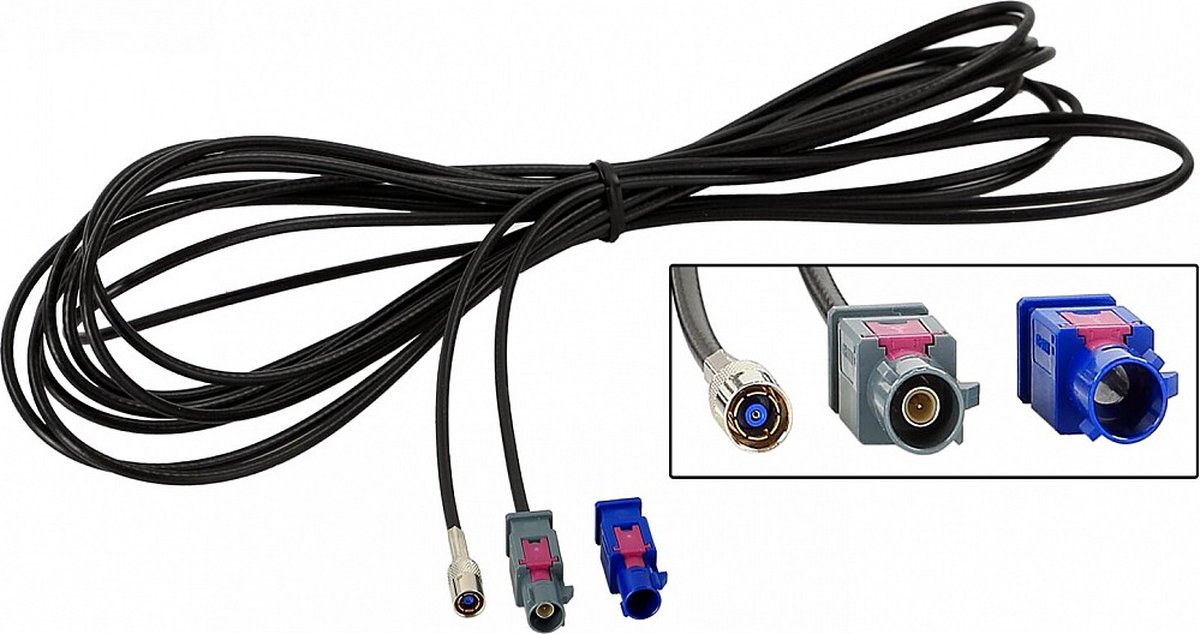 Calearo verlengkabel FAKRA C/G (m)>SMB(f) 500cm