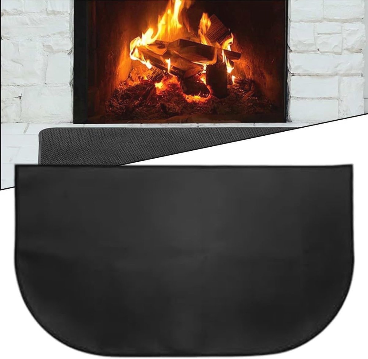Brandwerende Haardmat 48x27 inch - Vlamvertragende Grillpad voor Open Haarden en Barbecues