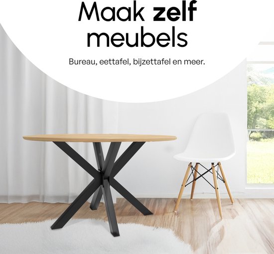 Bodo® - Pieds de table - Base acier X 71x85x85cm Set - Matrix Oberau