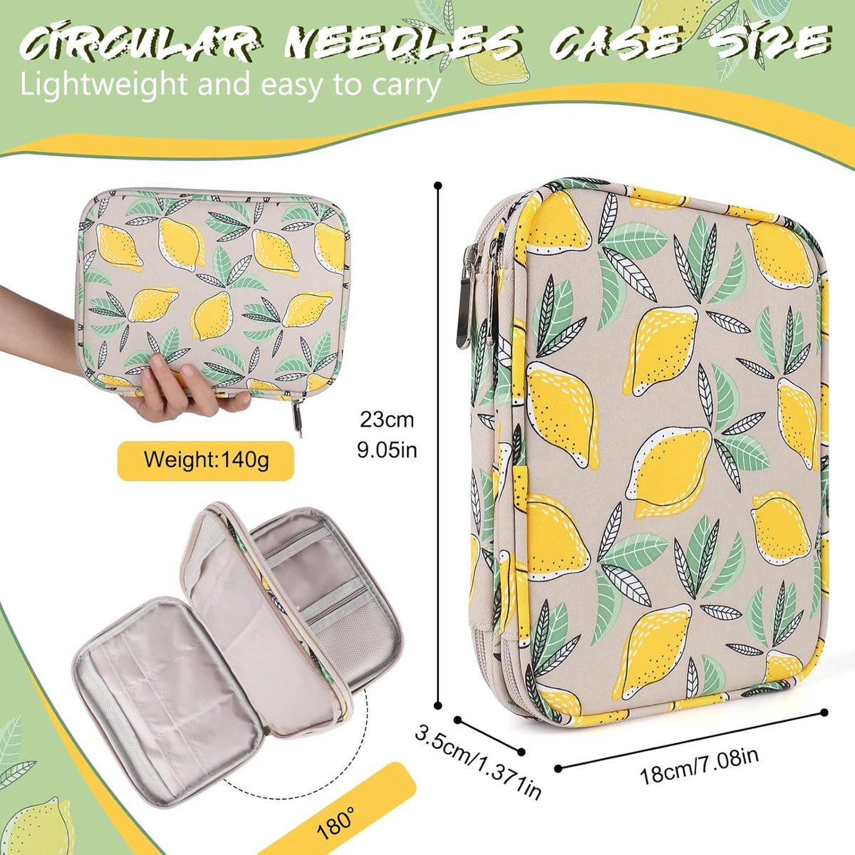 Ovale Opbergdoos - Klein Model - Beige strepen - Katoen - Sézane