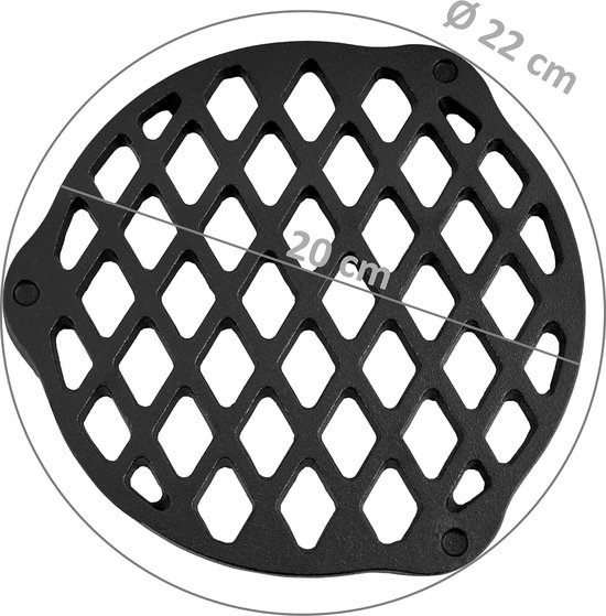 GFTIME 54.6CM 7436 Rond Inklapbaar Kookrooster voor Weber 57CM Houtskoolgrills One-Touch Waterkoker PCH835, Performer, Bar-B-Kettle en Master-Touch