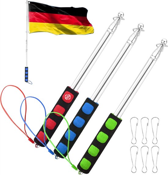 Gevel vlaggenstok complete set met TT vlag – Masten B.V