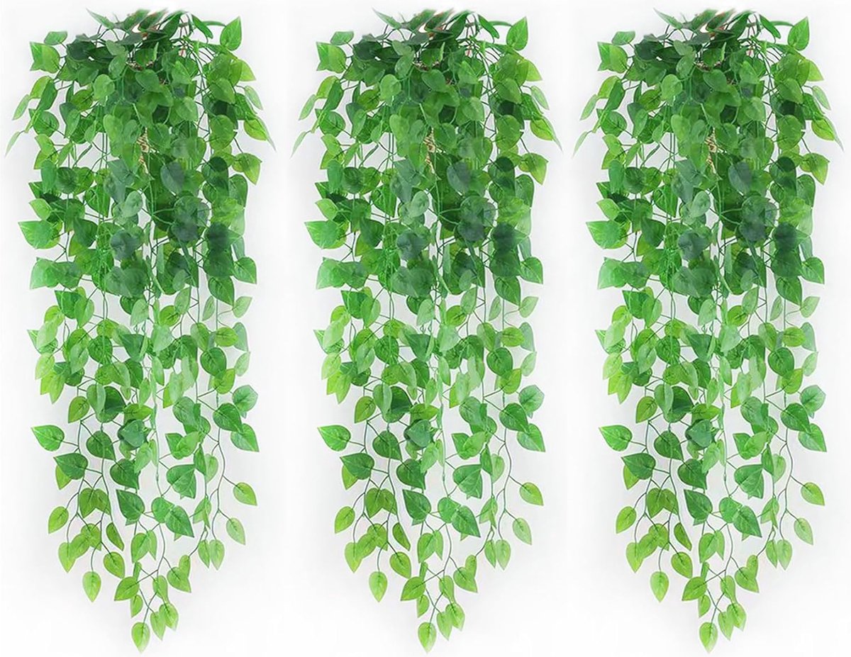 Hangende Kunstplanten Set van 3 - Moderne Decoratie voor Woonkamer, Balkon en Slaapkamer