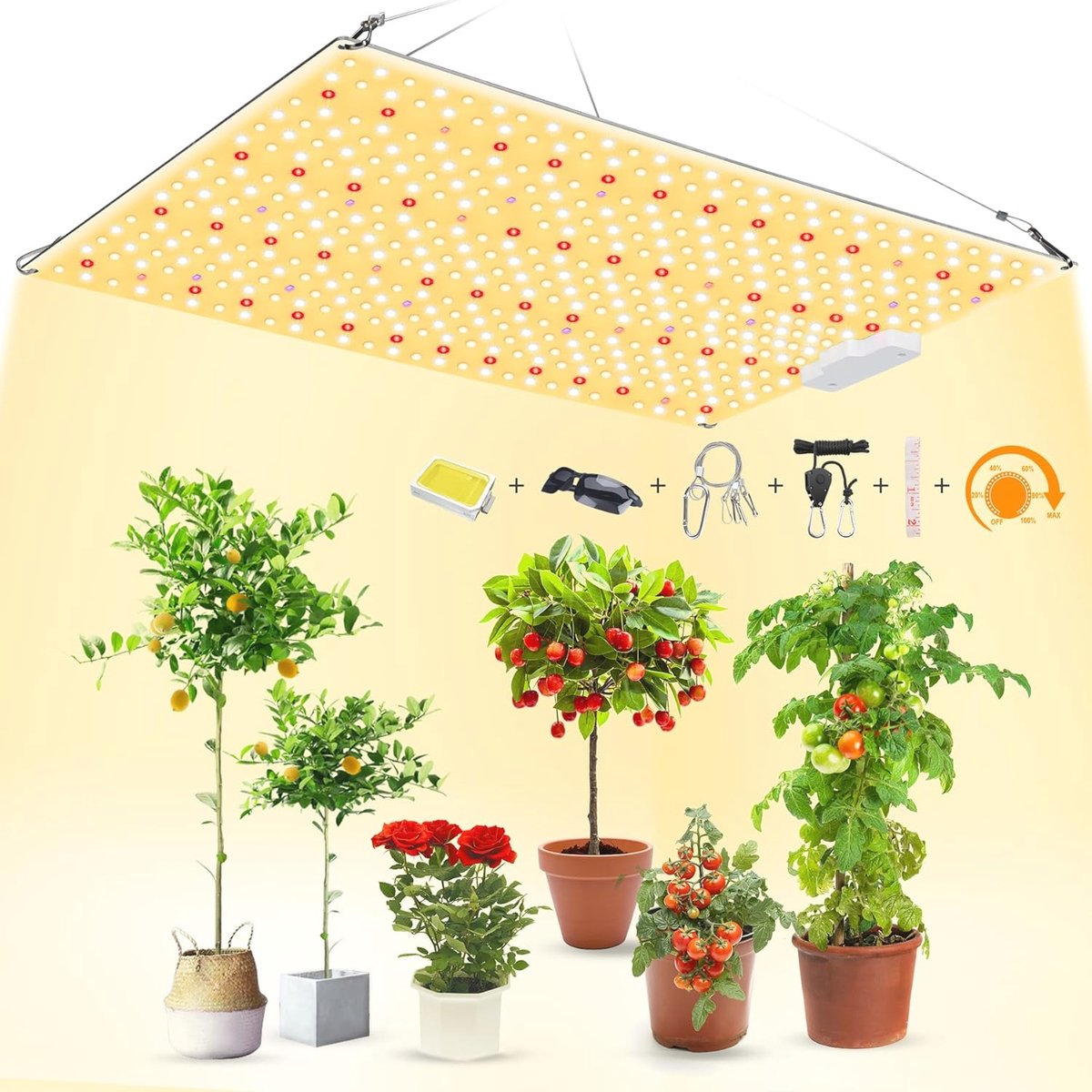 Dimbare vol-spectrum LED Plantenlamp voor Tuinbouw - 150W met UV en IR - Groeilampen voor Binnen