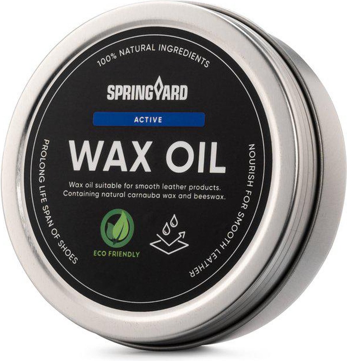 Springyard Active Wax Oil - leervet - eco wax voor glad leer - 100ml