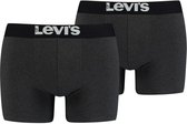 Levi's Solid Basic Boxershort 2-Pack Anthracite Melange