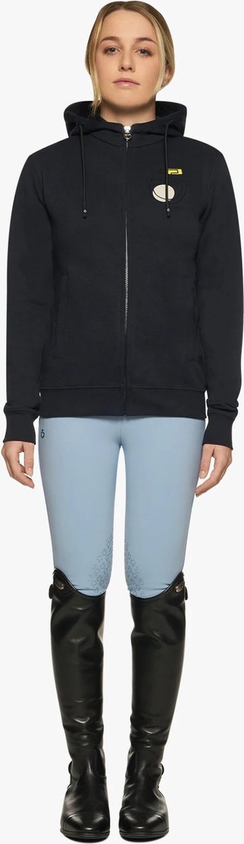 Hoodie zip cotton color form Navy (7901) - 10 | Winterkleding ruiter