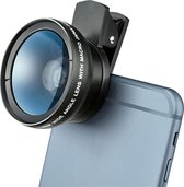 Peachy Telefoon Camera Lens Kit 2-in-1 Clip-on Lens 0.45X Ultra Groothoek Wide Angle + HD Macro Lens