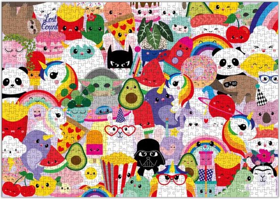 Studio Inktvis - Puzzle Tant de visages mignons - Puzzle 1000 pièces - Mignon - Kawaii