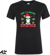 Klere-Zooi - Have a Llamazing Christmas - Dames T-Shirt - 4XL