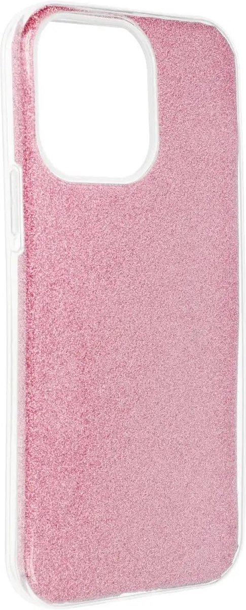 Glanzende Glitter Back Cover hoesje iPhone 14 Pro - Roze