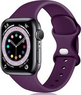Bracelet en Siliconen Smartwatch - Convient au bracelet en silicone Apple Watch - violet foncé - Taille: 38 - 40 - 41mm - Strap-it Watchband / Wristband / Bracelet
