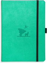 Carnet Dingbats* Earth A5 – Emerald Eduardo Avaroa Dots – Bullet Journal avec Papier sans encre 100 g/m² – Carnet de croquis à couverture rigide, pages numérotées, index et pages clés