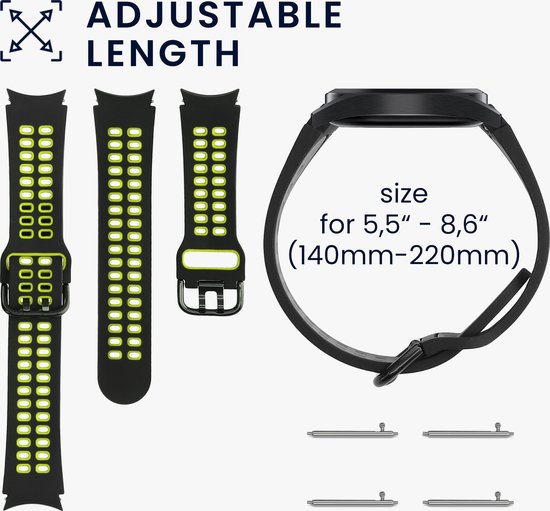 kwmobile 2x armband geschikt voor Samsung Galaxy watch 5 / Watch 5 Pro