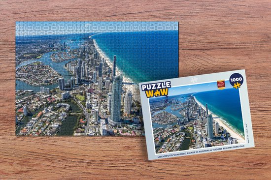 Puzzle Vue aérienne de la Gold Coast australienne par temps clair - Puzzle - Puzzle adulte 1000 pièces