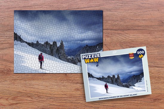 Puzzle Alpiniste sur le Mont Blanc - Puzzle - Puzzle 500 pièces