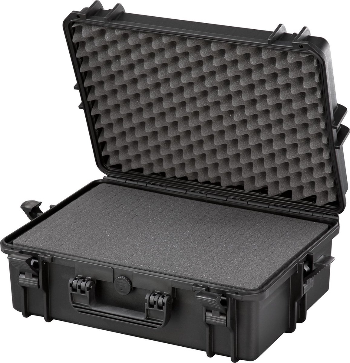 Gaffergear camera koffer 050 zwart trolley uitvoering incl. plukschuim - 44,500000 x 25,800000 x 25,800000 cm (BxDxH)