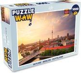 Puzzel Skyline - Berlijn - Duitsland - Legpuzzel - Puzzel 1000 stukjes volwassenen