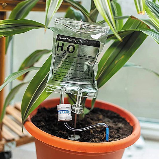 3x TIN-IN - 350ml - Automatisch watersysteem - Infuuszak - Grappig cadeau - Planten infuus - Plantenzorg - Plant - Plantenspuit - Plantenaccessoires - Hobby