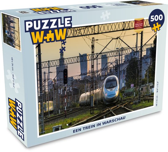 Puzzel Een trein in Warschau - Legpuzzel - Puzzel 500 stukjes | bol.com