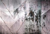 Fotobehangkoning - Behang - Vliesbehang - Fotobehang - Geometric Wall - Geometrie Muur - Kunst - 150 x 105 cm