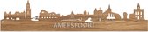 Skyline Amersfoort Eikenhout - 120 cm - Woondecoratie - Wanddecoratie - Meer steden beschikbaar - Woonkamer idee - City Art - Steden kunst - Cadeau voor hem - Cadeau voor haar - Jubileum - Trouwerij - WoodWideCities